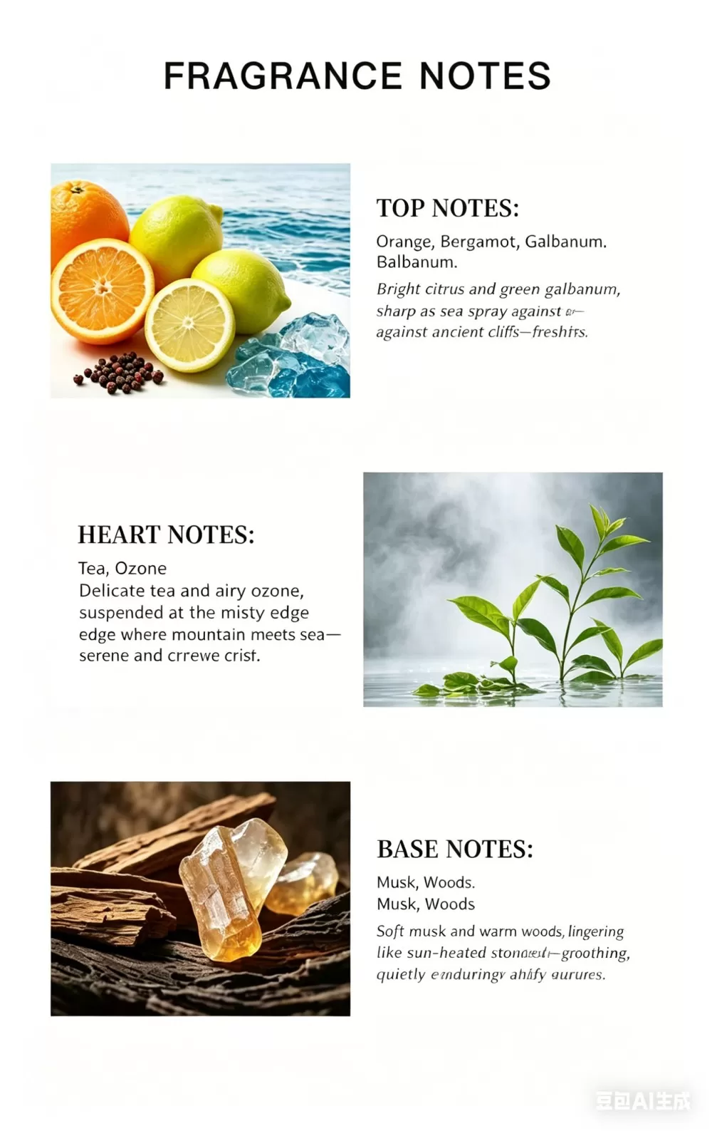 50ml Cool Spring Citrus Unisex Perfume Refreshing Light Scent For All Genders