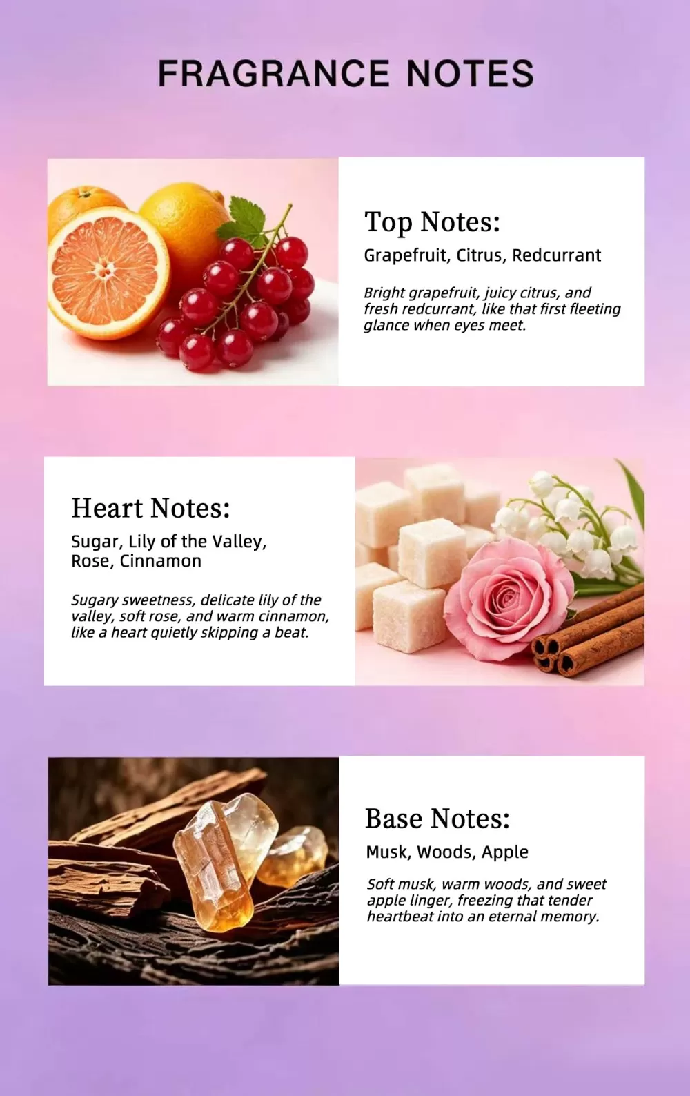 Heartbeat Woody Floral Women Perfume 50ml Sweet Romantic Ladies Fragrance