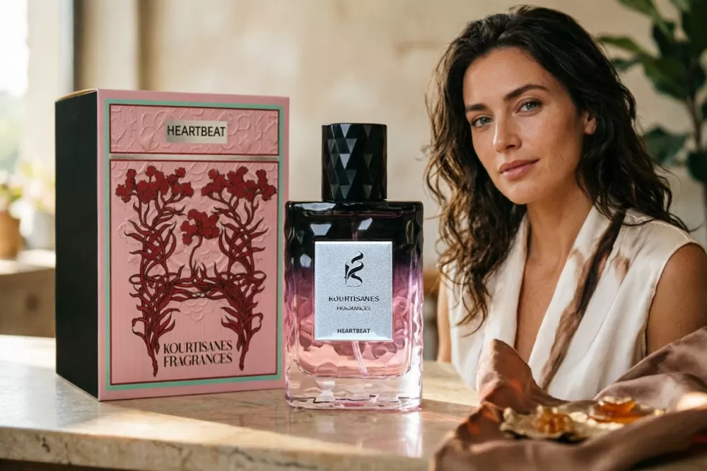 Inspired perfume oil structure display