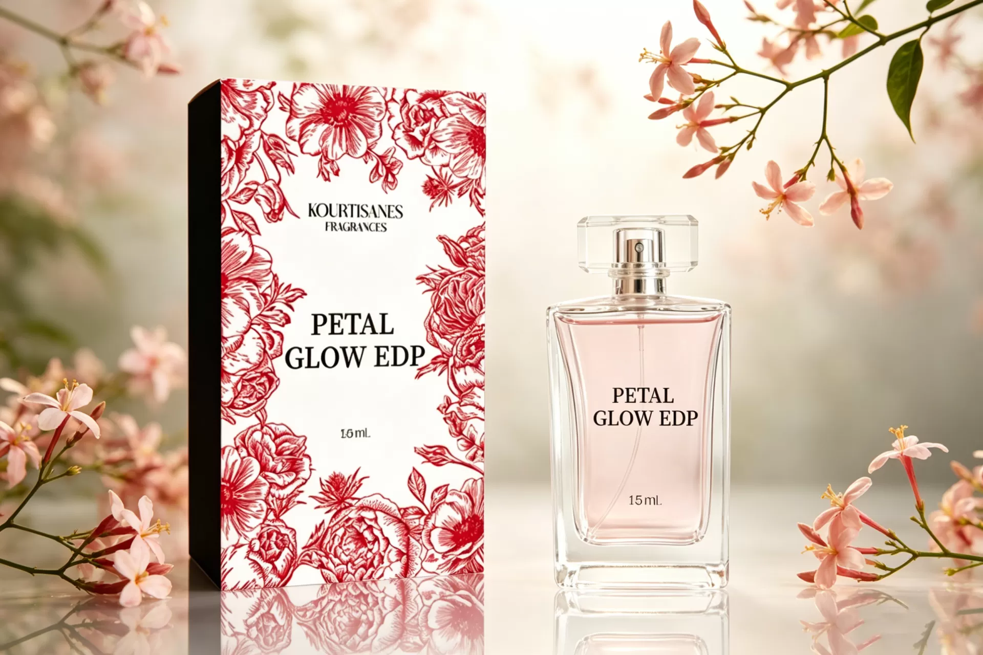 Delicate PETAL GLOW EDP Floral Perfume | Professional Vendor for Bulk Supply, White Label and Scent Customization