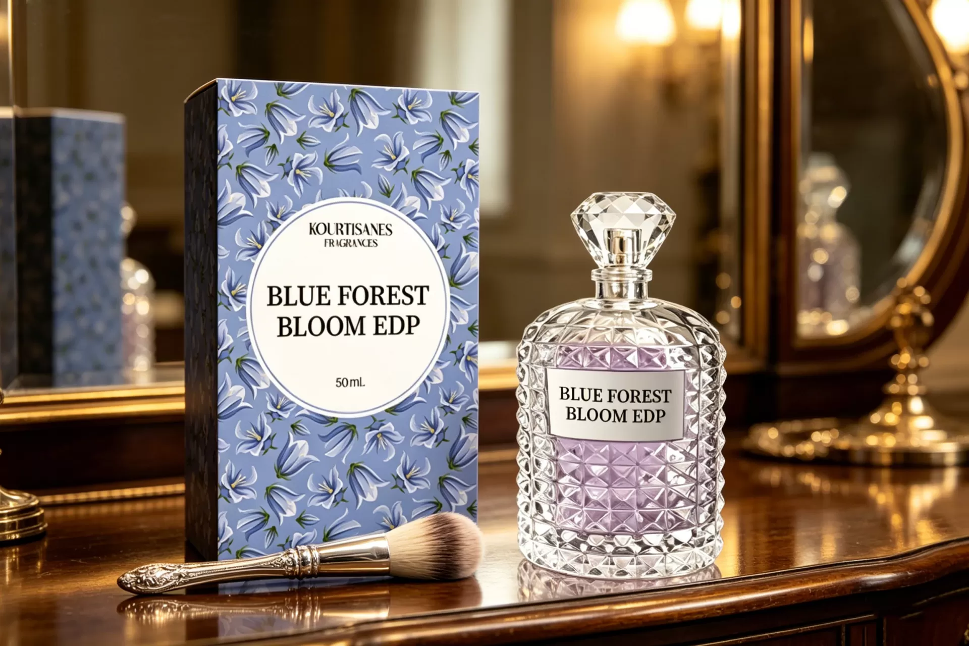 Nature-Inspired Women&rsquo;s Green Floral EDP | BLUE FOREST BLOOM, Scent Tuning & Bulk Order Available