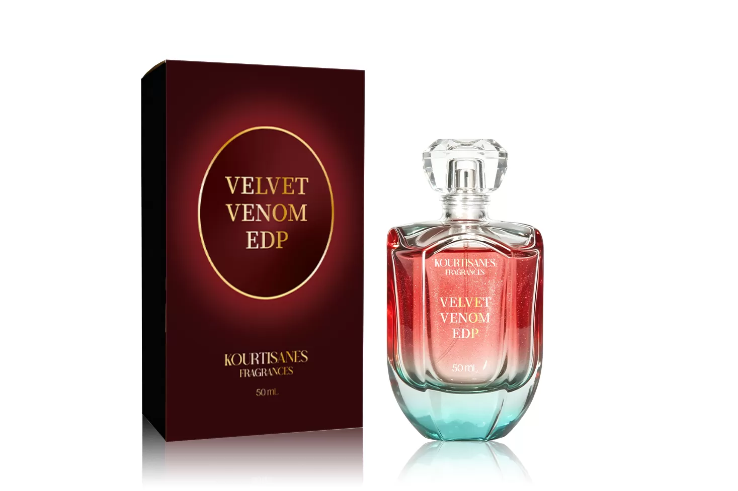 Passionate oriental gourmand perfume with fruity top, layered floral heart and warm vanilla musk base, bold and distinctive feminine scent.