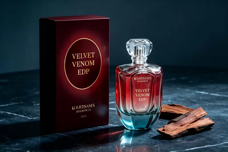 Passionate oriental gourmand perfume with fruity top, layered floral heart and warm vanilla musk base, bold and distinctive feminine scent.